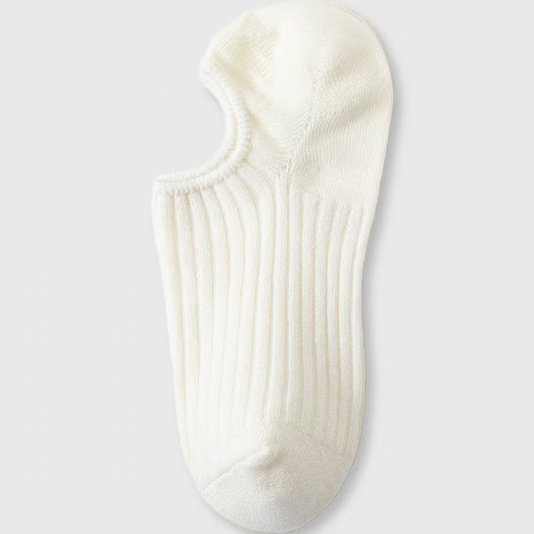 2024 Women s Non-Slip Heel Pure Cotton Invisible Short Socks One Size No Show Socks