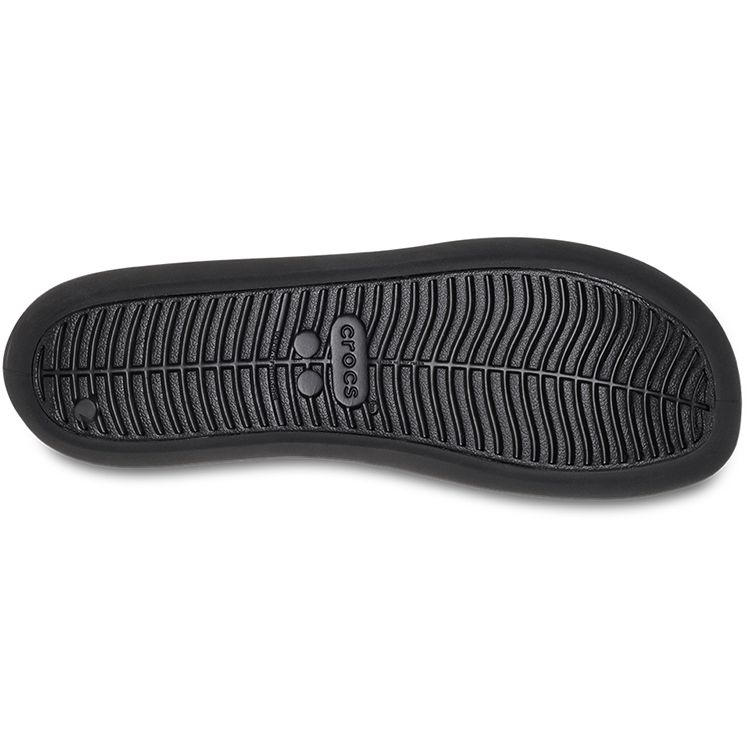 Crocs PU Comfortable Lightweight Versatile Flat Casual Shoes Women Shoes Black 209384-001
