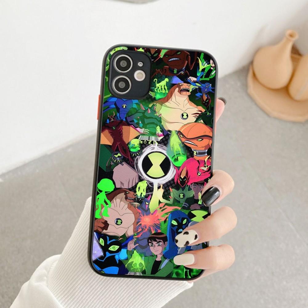 

Classic Cartoon TV B-Ben-10 Phone Case For IPhone 14 11 12 13 Mini Pro Max 8 7 Plus X XR XS MAX Translucent Matte Cover iphone XR
