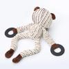 Pet Chewing Animals Donkey Shaped Dog Bite Corduroy Plush Teething Toy for Small Dogs High Quality Pet Training Supplies
