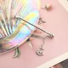 1PC Surgical Steel Industrial Piercing Barbell Long Earrings With Chain Scaffold Bar Ear Cartilage Earing Trend Body Jewelry