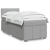 VidaXL Bed Slat Base with Mattress Light Grey 80x200 Cm Fabric 3289188