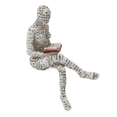 Statuetta in Resina Donna che Legge Innovativa Signora che Legge Polpa di Modellazione Ornamenti da Scaffale per la Casa