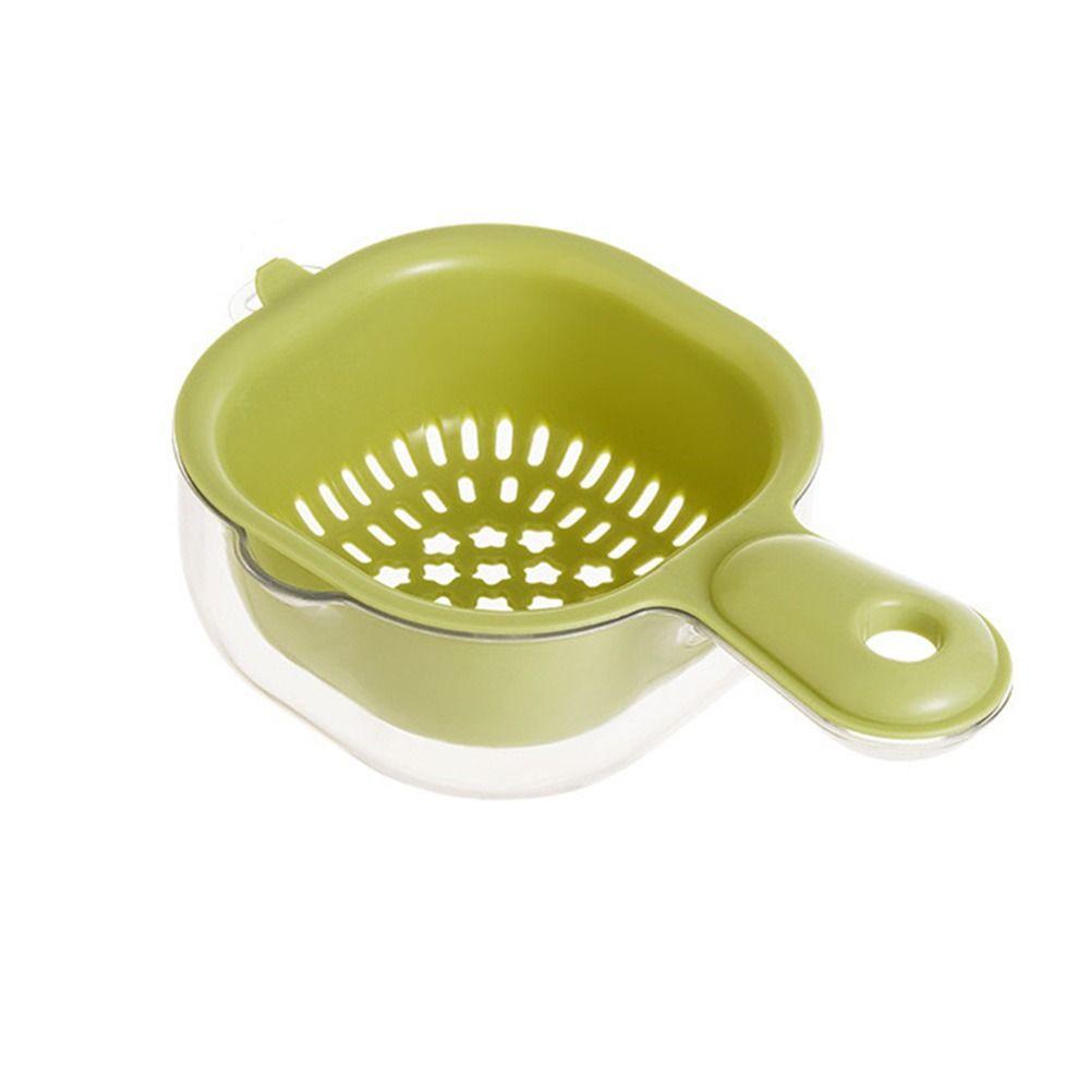 Cute Drain Basket 2 in 1 Vegetable Storage Basket Multipurpose Drainage Bowl Wash Fruit