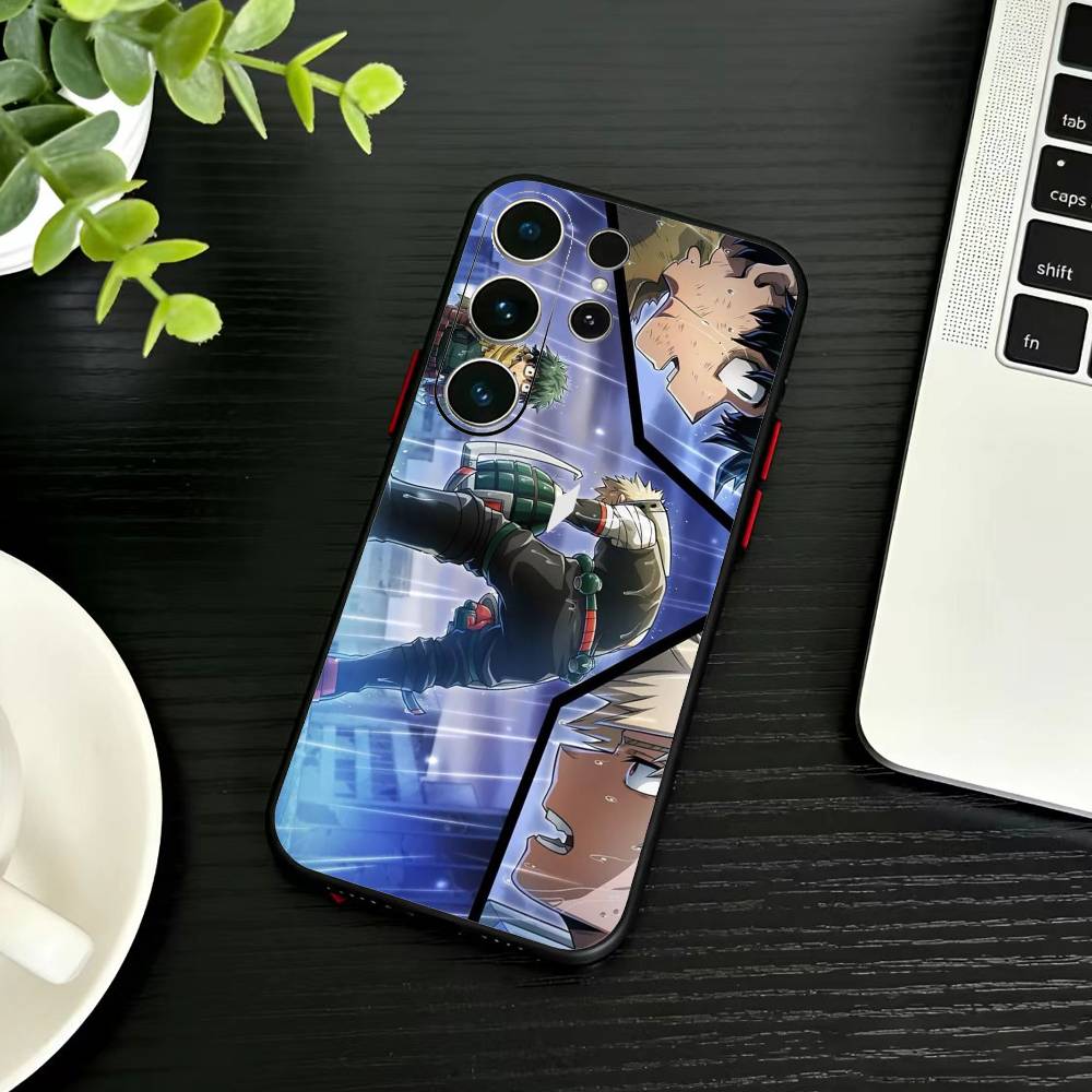 Katsuki Bakugo-Hero Academia Phone Case For Samsung S26,S25,S24,S23,S22,S21,S20,Ultra,Plus,FE Black Soft Cover
