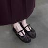 Fashion Summer New Female Buckle Strap Footwear Ladies Flats Mary Janes Shoes Fashion Mesh Shallow Women Ballet Flat Shoes Zapatos Mujer