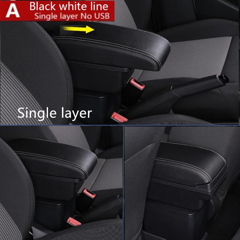 For Nissan Versa Armrest Box Almera 2020-2024 Central Console Storage Box Ashtray Cup Holder PU Leather USB Charging LED