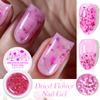 Nail Art Dried Flower Glue, Transparent Flower Fairy Flash Sequins Nail Polish Glue For Nail Salons