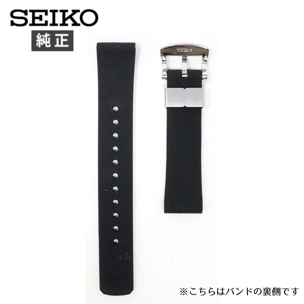 SEIKO Genuine Watch Strap R03E011J0 PROSPEX 20mm Silicone Rubber Black for Watches SBDC101 SBDC105 SBDC109 SBDC111 SBDC143 Replacement Strap with