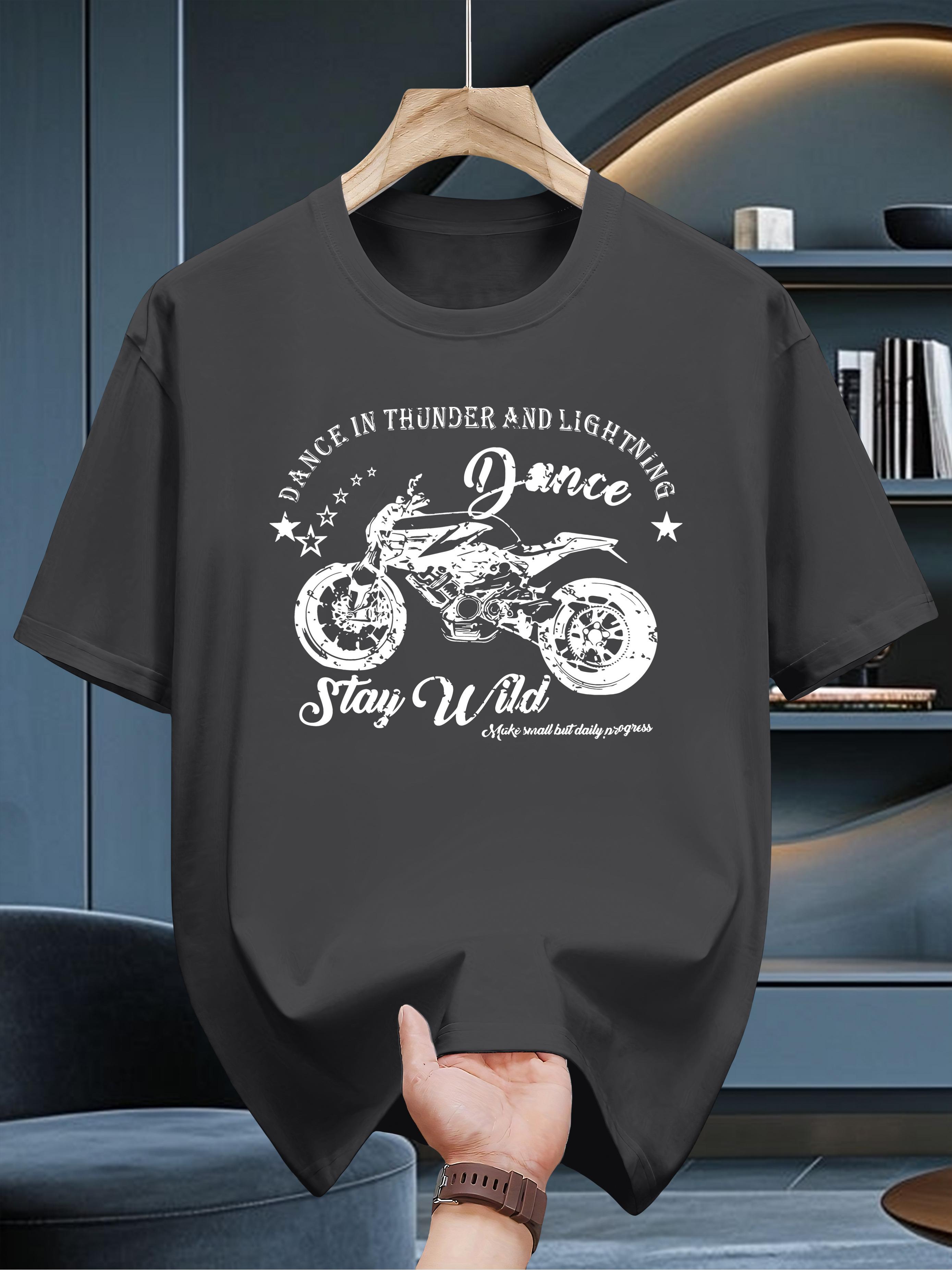 

Graphic T-shirt - Black Motorcycle Design XXXXL