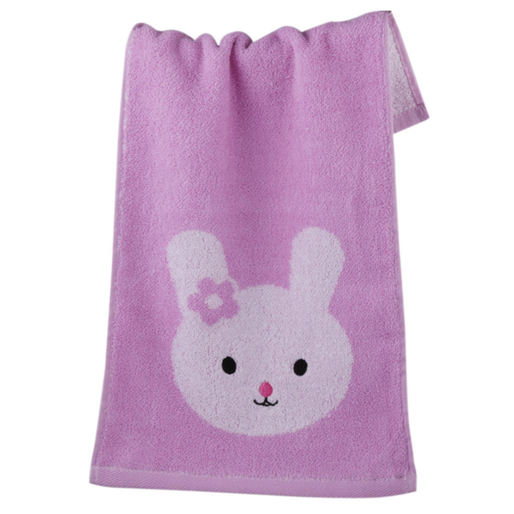 New Cute Cartoon Embroidered Travel Face Towel Washcloth Hand Cloth 25*50cm
