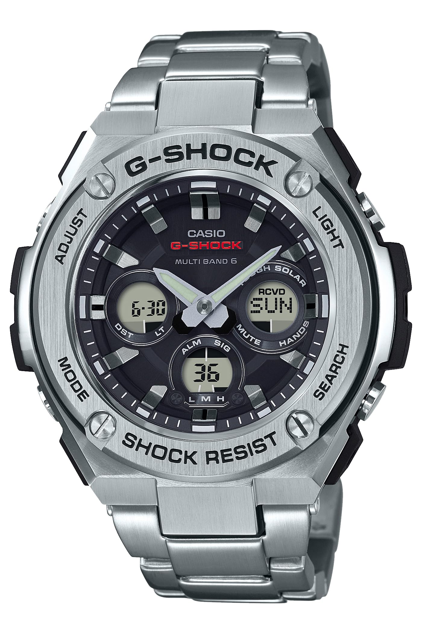 

Годинник Радіо Solar Silver [Casio] G-Shock [] G-STEEL GST-W310D-1AJF Чол. чорний