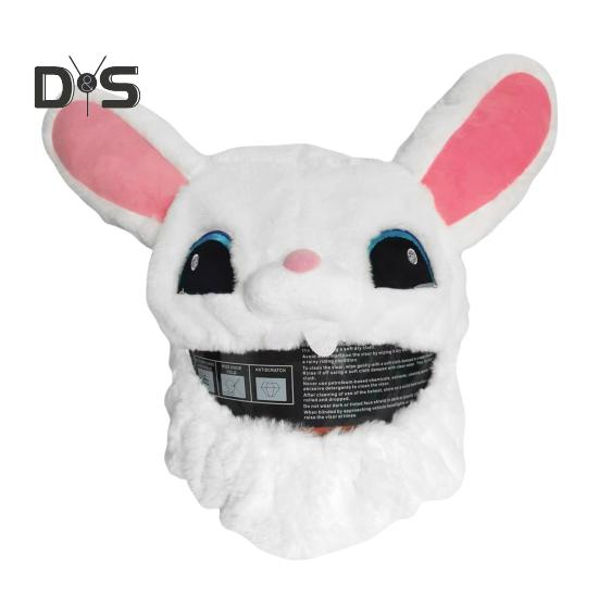 Motorsykkelhjelmdeksel Støvtett Universal Sykkelhjelmtrekk Funny Plush Motorsykkelhodeplagg for helhjelmer