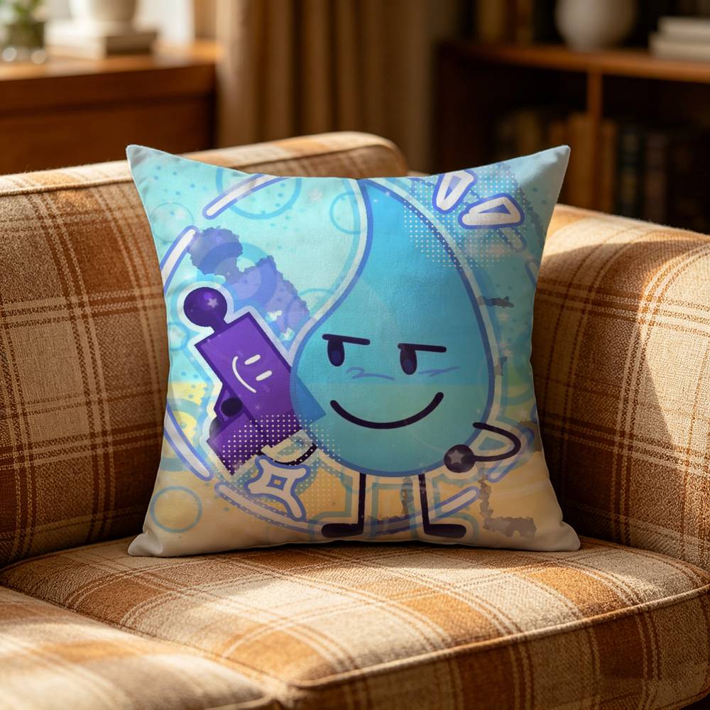 BBattle for Dream IIsland BFDI Pillow Case Cushion Cover Throw Pillow Case For Car Sofa