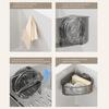 Sink Strainer Basket Sponge Holder with Suction Cup Triangle Design Easy to Install Multifunctional Storage Rack Drainer Basket