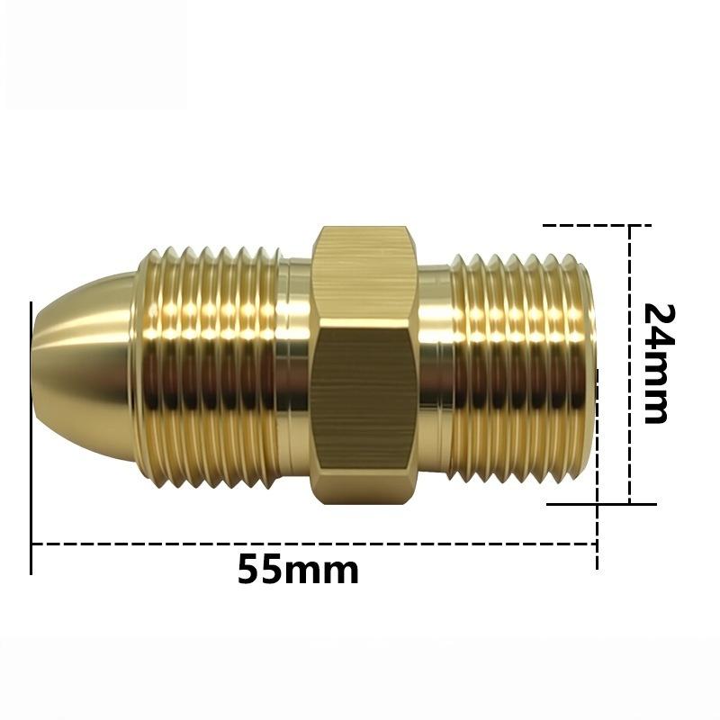 Adattatore CGA580 per G5 8 Cilindri Connettore Regolatore Gas in Ottone per Adattatori Raccordo Argon Strumenti per la Manutenzione dell'Auto