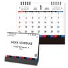 King Corporation 2027 Desktop Calendar with Index Tabs, Monthly Schedule Planner, 155x180mm KC10030, Made In Japan