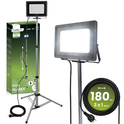 Lumiled Glarex 100W LED Work Light with Tripod Stand 4000K