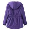 Women’s Parkas Coats BRIGH DEER Hooded Zip Up Cinched Waist Large Size Warm Overcoat Winter Outer Wear