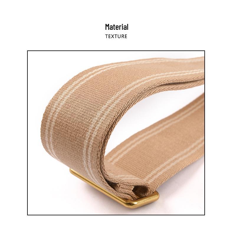 Ma Huang Shi Adjustable 4.5CM Webbing Bag Strap, Off-White Series, Women's Replacement Strap