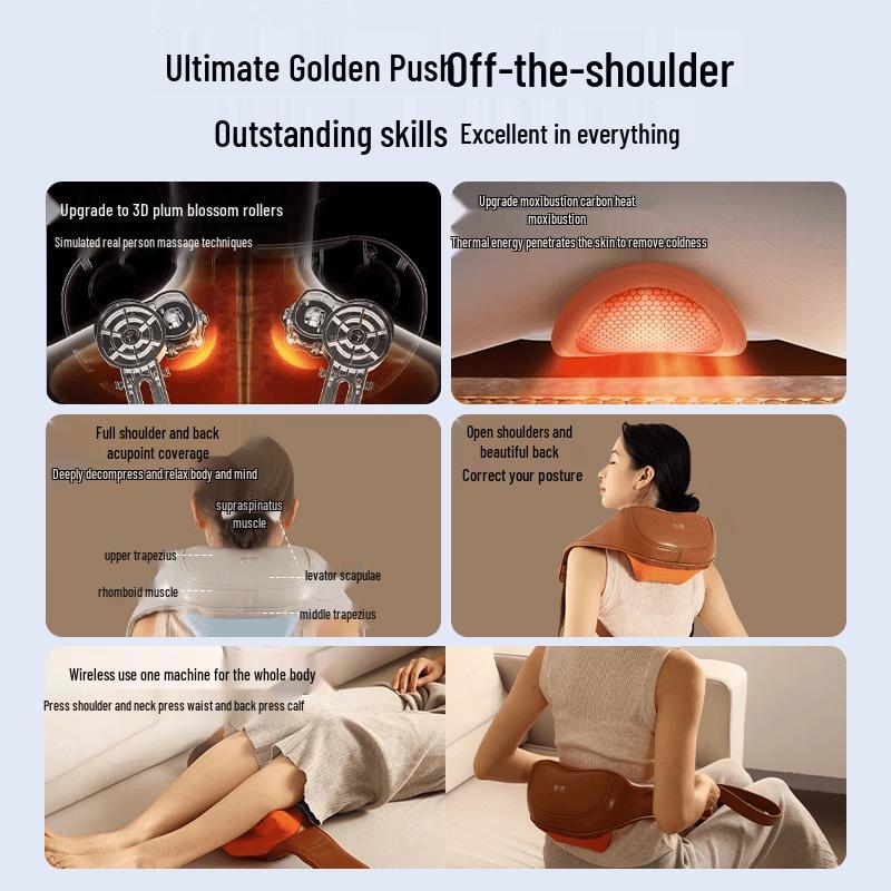 MIAOJIE R5 Shoulder and Neck Massager CN Plug (adapter Included)