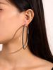 Orecchini a cerchio alla moda da 8 cm con strass per donna - Accessorio di moda brillante per festival e feste