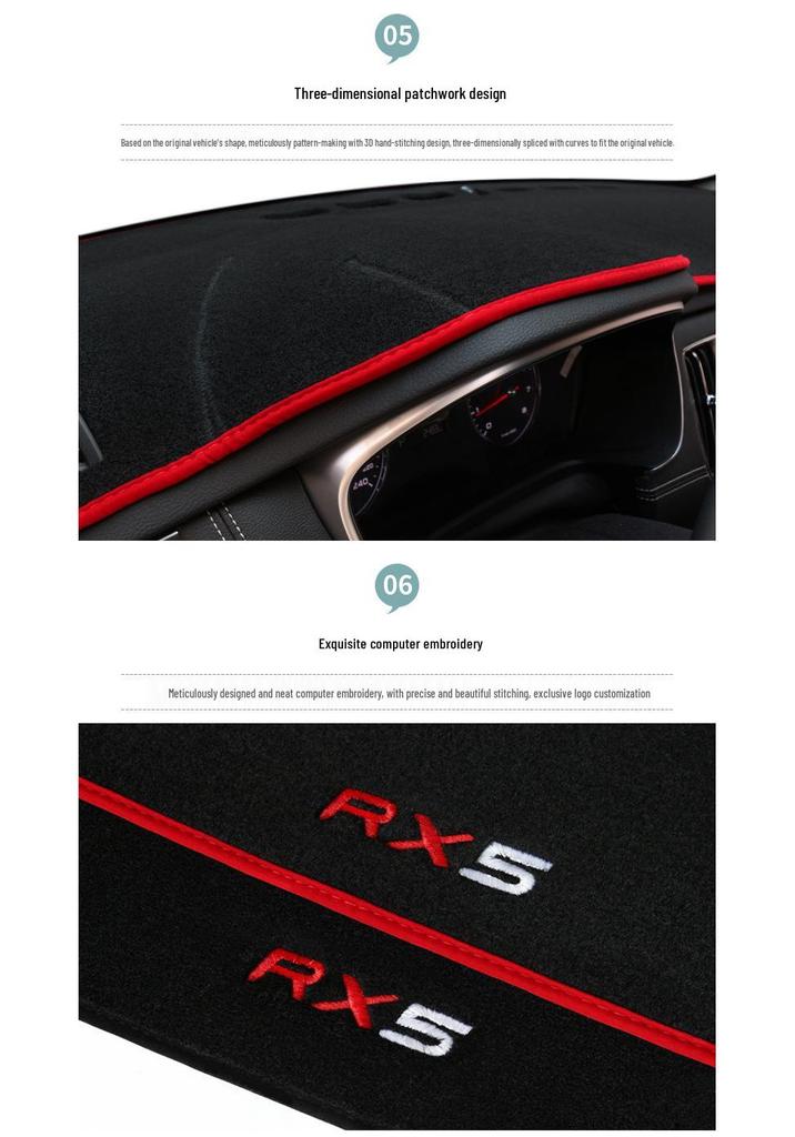Center Console Dashboard Sunshade Pad for Great Wall WEY Tank 300 - Heat Insulating and Decorative
