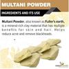 THE FOREST HERBS Natural care from nature 100% Pure Multani Mitti Powder for Face Pack (200G) for Exfoliating Soothing Nourishing Face, Skin & Hair