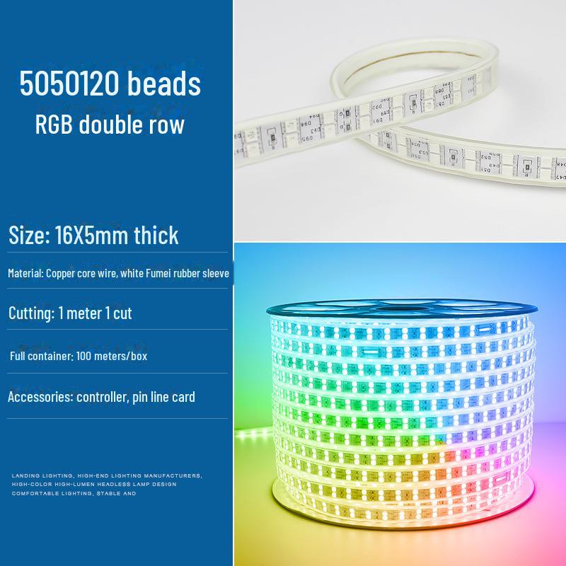 Seven-Color LED Marquee: Waterproof, High-Brightness, Color-Changing Light Strip for Outdoors