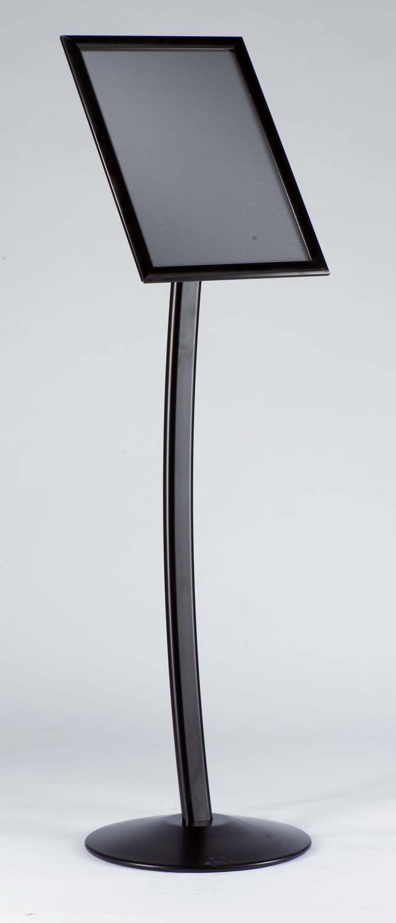 Curved Black Menuboard A4