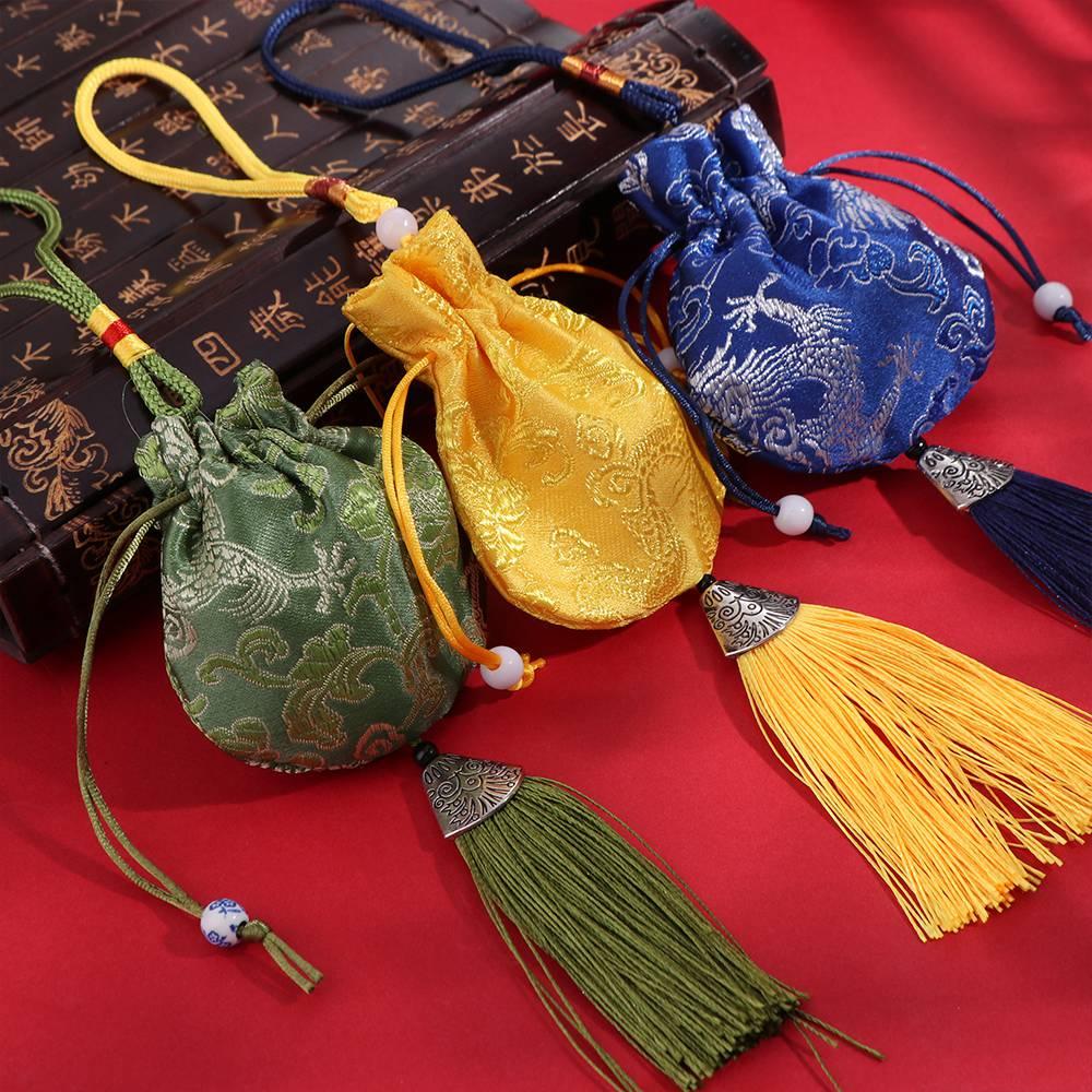 Flower Jewelry Storage Bag Embroidery Chinese Style Sachet Fashion Jewelry Packaging Girl