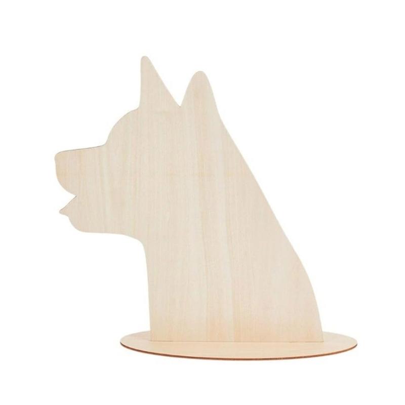 

Dog Outline Wooden Stand Holder Pet Accessories Display Craft Fairs Trade Shows Photography Props Bandanas Display Holder
