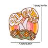 Mushroom Embroidered Tactical Patch Good Vibes Embroidery Ironing Patches Outdoor Mountain Iron On Patches For Clothing Applique