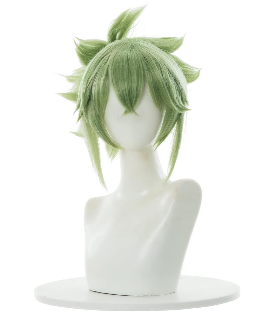 NOKIJP Genshin Impact Lightning-like Kuki Shinobu Cosplay Wig, Smooth and Easy to Style, Heat-Resistant Wig (Kuki Shinobu, Wig)