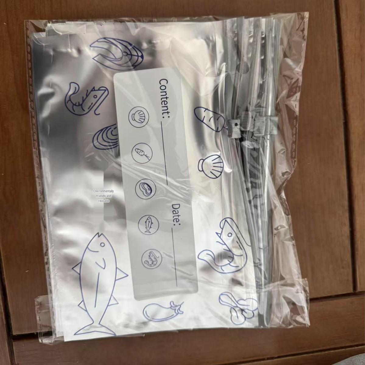 Food Grade Matte Aluminum Foil Zipper Bags for Fresh-keeping and Storage in Freezers