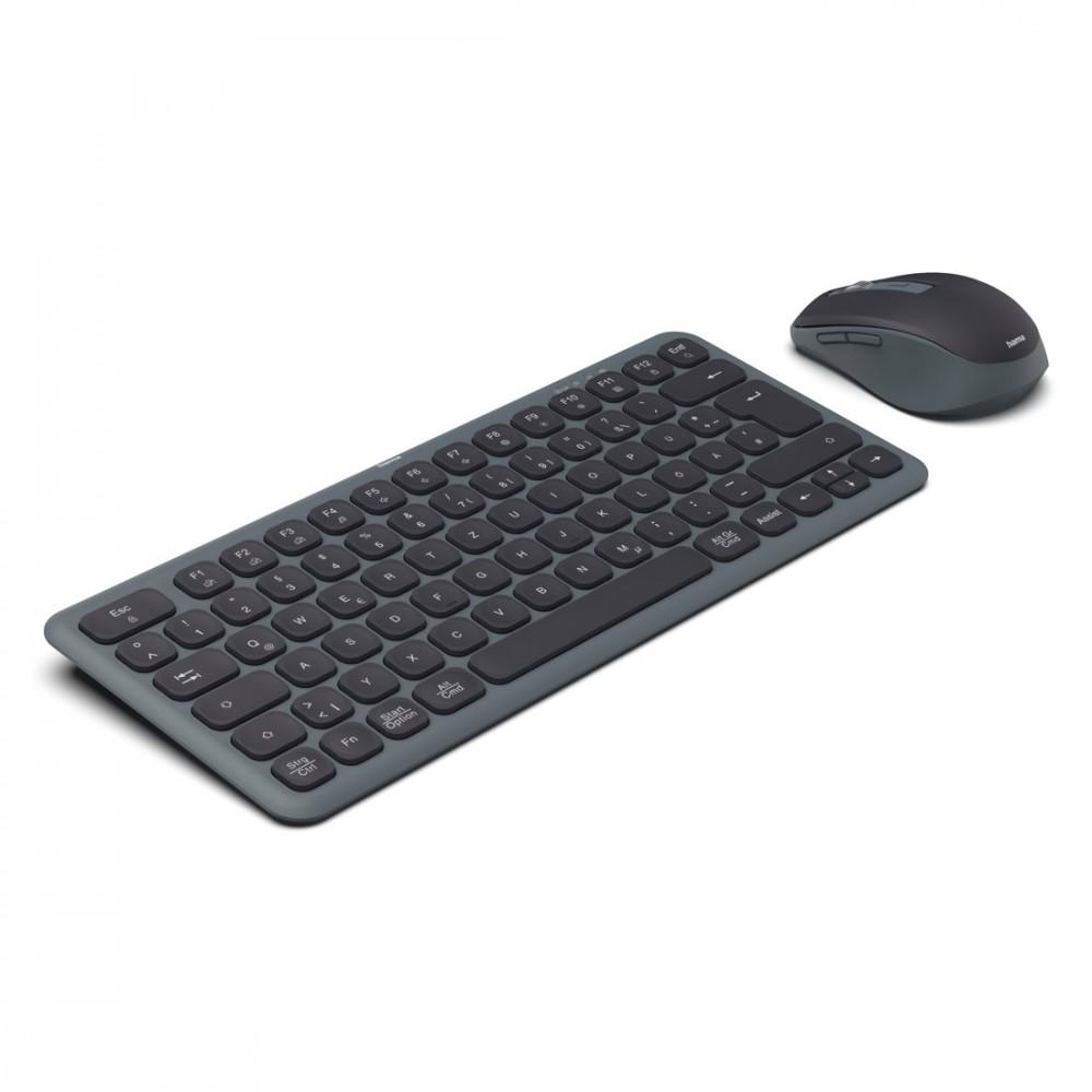 multi device keyboard and mouse set black gre
