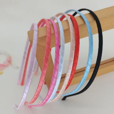 Bandă de păr din material textil de 5 mm pentru părul fetei, cerc de cap, benzi de păr pentru femei, accesorii de păr pentru copii, subțire, cu bază îngustă
