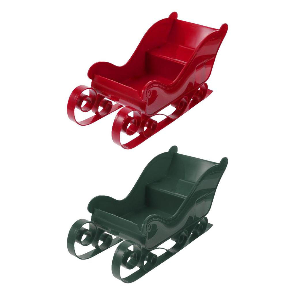 Statua Świąteczna Sanie Świętego Mikołaja Ozdoba do Salonu Dekoracja na Stół Kolekcja Ozdoba Mini Sanie