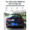 1 Par de Ponteira de Escape para Carro Para BMW G01 X3 G02 X4 2019 2020 Ponteira de Silenciador de Aço Inoxidável Tubo de Escape Ponteira Quadrada Sistema de Escape