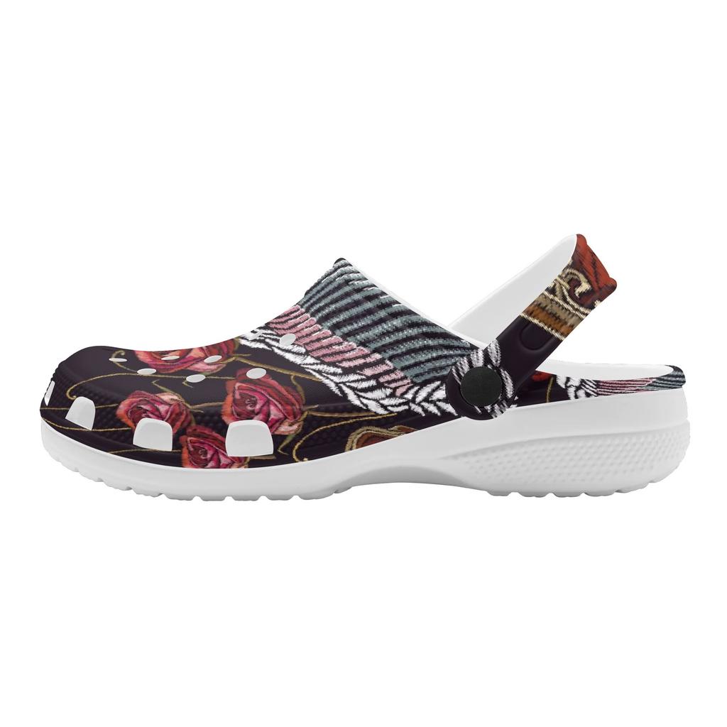 Cartoon Printed EVA Clogs Adult Unisex Ventilated Lightweight Slip On Casual Shoes Soft Sole Summer Sandals Daily Leisure Wear