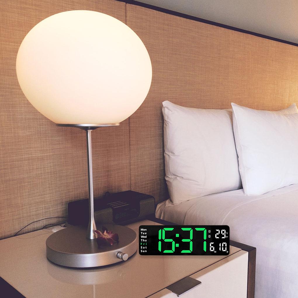 New Arrival Large Digital Wall Clock With Remote Control Any Space Energy Saving