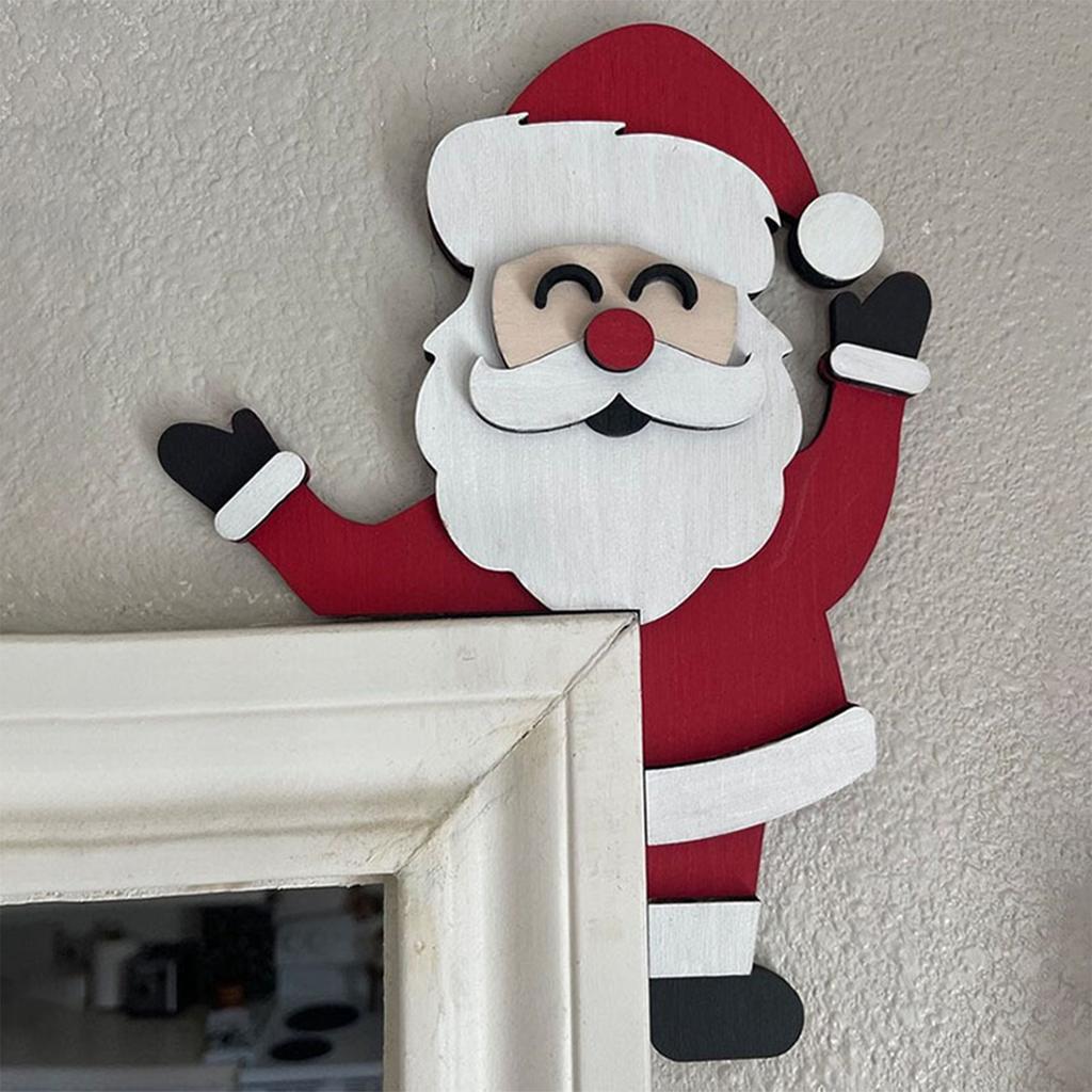 Christmas Door Toppers Top Door Frame Corner Sign Decoration Window Wall Diy Christmas Party Decoration Crafts