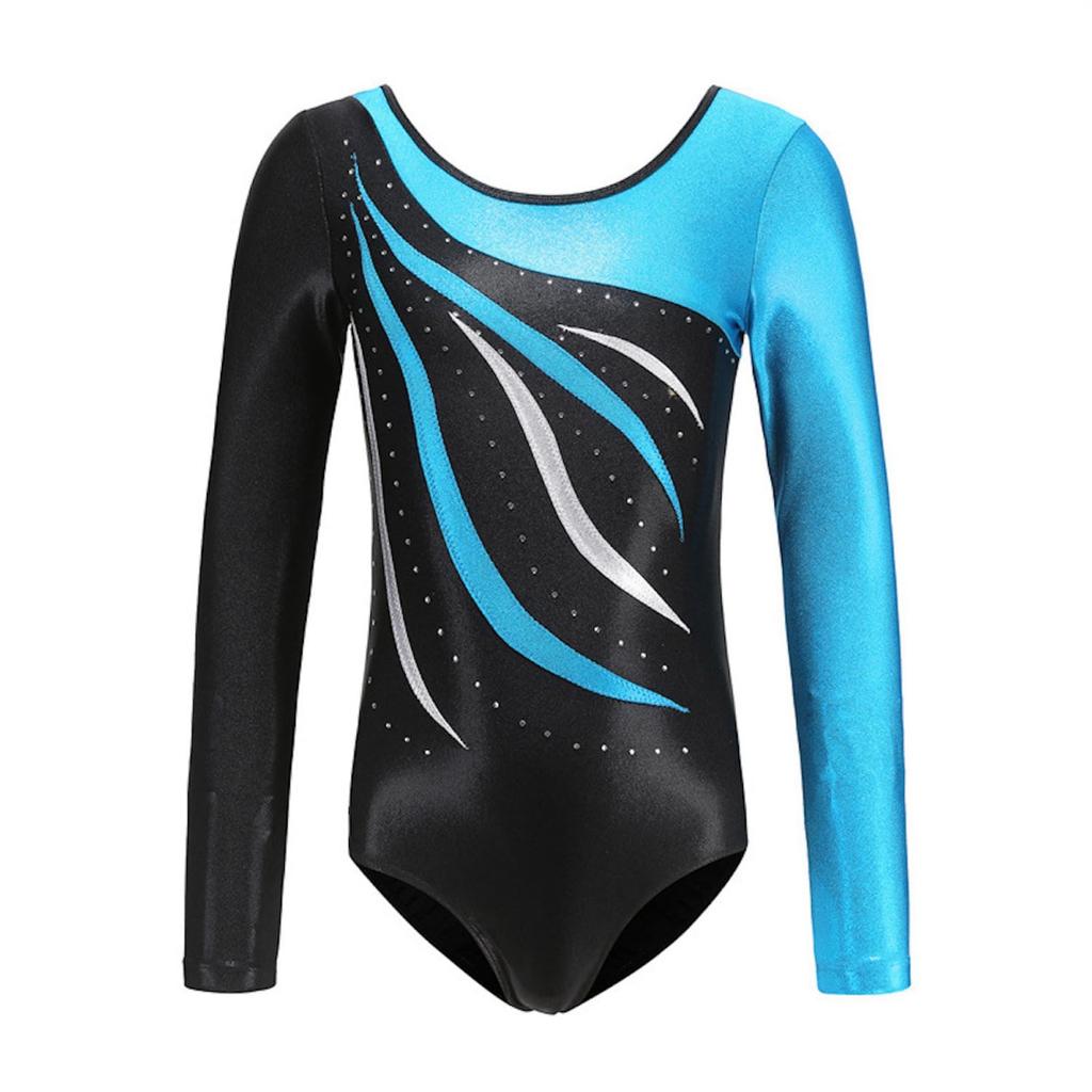 Gymnastics Long for and for Rhythmic and Stretchy Dance Stage Figure Bodysuit [world Resilience] Leotard, Sleeve, Girls, Kids, Juniors, Adults,