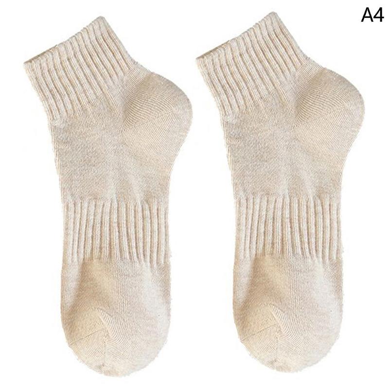 Material Thickened Stockings In Autumn And Winter Pure Cotton Solid Color Sock