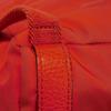 Used 9539 GG Nylon Daypack 387071 7927 Double G Calfskin Drawstring Logo Embossed Orange Red Men's from Japan AUTHENTIC