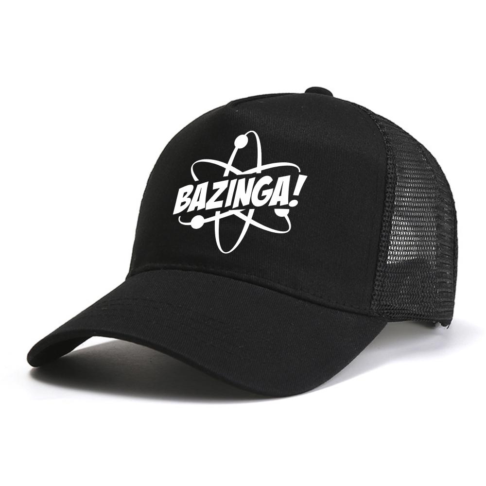 Bazinga Print baseball cap Summer fashion For Men Women snapback hat outdoor sports adjustable mesh sun hats cool trucker caps