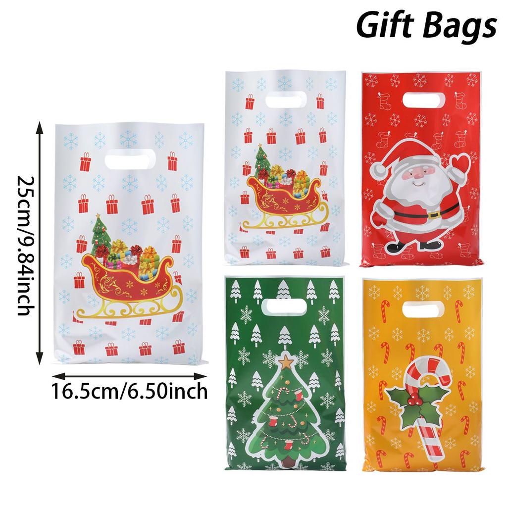 Christmas Santa Claus Gift Handbag Merry Christmas Decorations 2025 Navidad Natal Xmas Tree Elk Candy Handy Bag New Year 2026