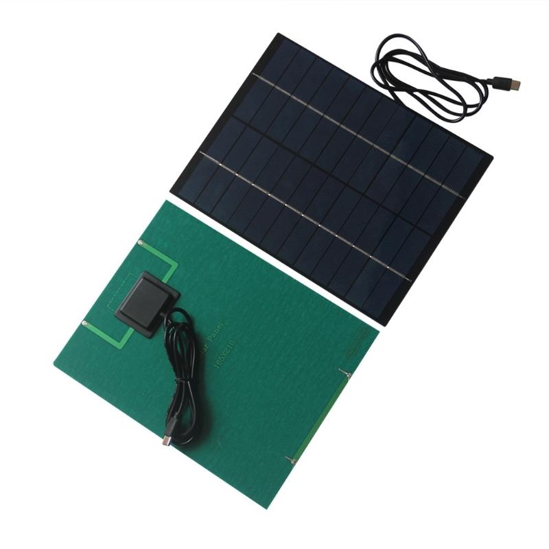 Outdoor 6W 12V Solar Charging Panel with Type C Output Portable Solar Panel for Mobile Device for Hiking Camping Travel