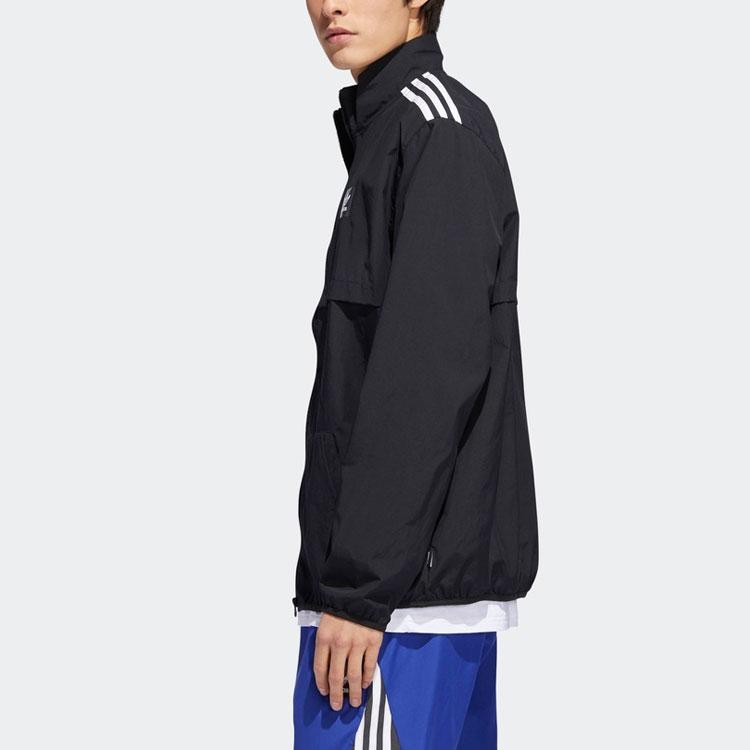 Adidas Originals Trefoil Class Action Windbreaker Jacket Men Jackets Black DU8324