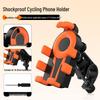 Bicycle & Motorcycle Phone Holder: Anti-Shake, Anti-Vibration, Universal Fit for Electric Vehicles & Delivery Use